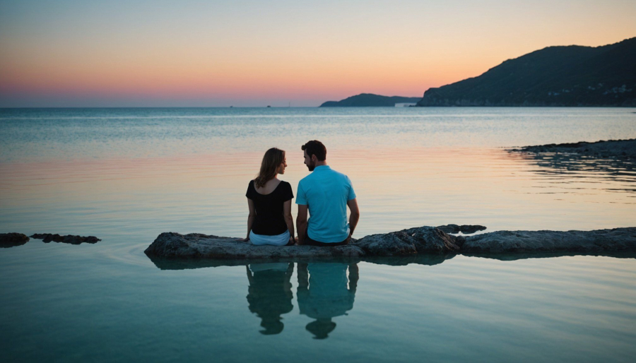 Idée de séjour romantique avec lagon en bord de mer